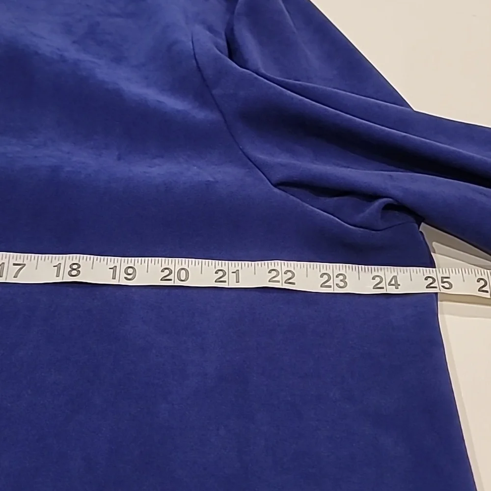 Briggs Womens Ultra Suede Unlined  Shirt Jacket Royal Blue 2X